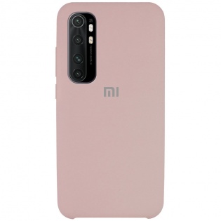 Чехол Silicone Cover (AAA) для Xiaomi Mi Note 10 Lite Розовый / Pink Sand (136468)