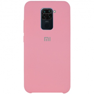 Чехол Silicone Cover (AAA) для Xiaomi Redmi Note 9 Розовый / Pink (136434)
