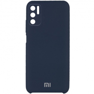 Чехол Silicone Cover Full Camera (AAA) для Xiaomi Redmi Note 10 5G / Poco M3 Pro Синий / Midnight blue (190728)