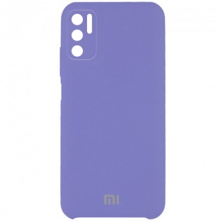 Чехол Silicone Cover Full Camera (AAA) для Xiaomi Redmi Note 10 5G / Poco M3 Pro Сиреневый / Elegant Purple (190729)