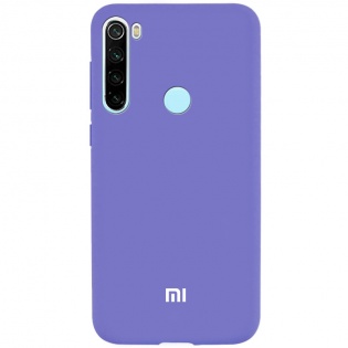 Чехол Silicone Cover Full Protective (A) для Xiaomi Redmi Note 8T Фиолетовый / Violet (124628)