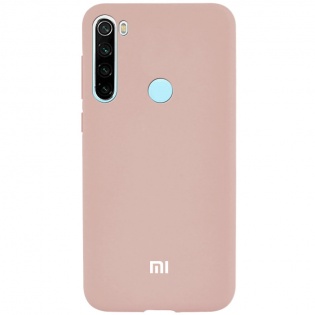 Чехол Silicone Cover Full Protective (A) для Xiaomi Redmi Note 8T Розовый / Pink Sand (124622)