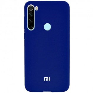 Чехол Silicone Cover Full Protective (A) для Xiaomi Redmi Note 8T Синий / Navy (124625)
