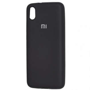 Чехол Silicone Cover Full Protective (AA) для Xiaomi Redmi 7A Черный / Black (105888)