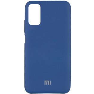 Чехол Silicone Cover Full Protective (AA) для Xiaomi Redmi Note 10 5G / Poco M3 Pro Синий / Navy Blue (186275)
