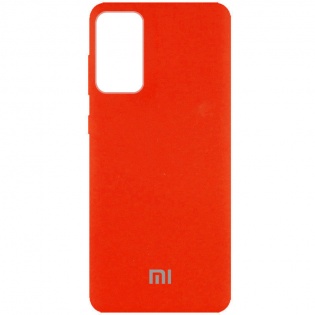 Чехол Silicone Cover Full Protective (AA) для Xiaomi Redmi Note 10 Pro Оранжевый / Neon Orange (180342)
