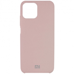 Чехол Silicone Cover Full Protective (AAA) для Xiaomi Mi 11 Lite Розовый / Pink Sand (191097)