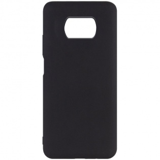 Чехол Silicone Cover Full without Logo (A) для Xiaomi Poco X3 NFC / Poco X3 Pro Черный / Black (165591)