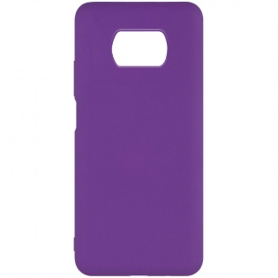Чехол Silicone Cover Full without Logo (A) для Xiaomi Poco X3 NFC / Poco X3 Pro Фиолетовый / Purple (165590)