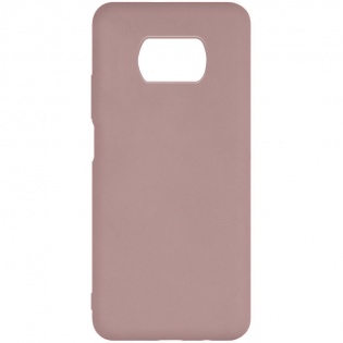 Чехол Silicone Cover Full without Logo (A) для Xiaomi Poco X3 NFC / Poco X3 Pro Розовый / Pink Sand (165585)