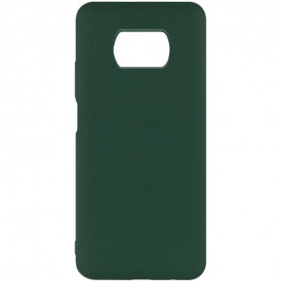 Чехол Silicone Cover Full without Logo (A) для Xiaomi Poco X3 NFC / Poco X3 Pro Зеленый / Dark green (165579)
