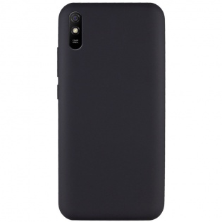 Чехол Silicone Cover Full without Logo (A) для Xiaomi Redmi 9A Черный / Black (143039)