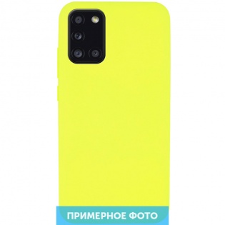 Чехол Silicone Cover Full without Logo (A) для Xiaomi Redmi Note 9 / Redmi 10X Желтый / Flash (137073)