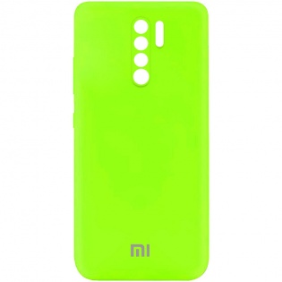 Чехол Silicone Cover My Color Full Camera (A) для Xiaomi Redmi Note 8 Pro Салатовый / Neon green (187084)