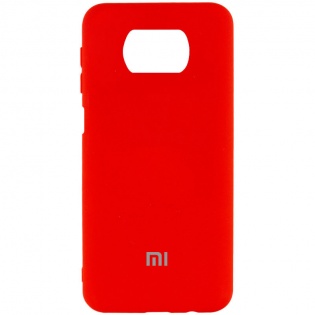 Чехол Silicone Cover My Color Full Protective (A) для Xiaomi Poco X3 NFC / Poco X3 Pro Красный / Red (165922)