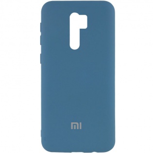 Чехол Silicone Cover My Color Full Protective (A) для Xiaomi Redmi Note 8 Pro Синий / Navy blue (165784)