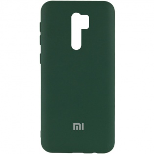 Чехол Silicone Cover My Color Full Protective (A) для Xiaomi Redmi Note 8 Pro Зеленый / Dark green (165768)