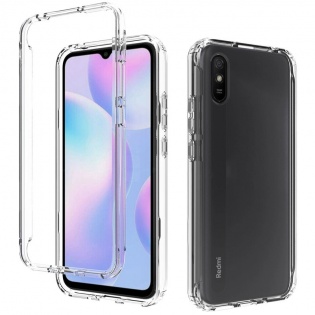 Чехол TPU+PC Full Body с защитой 360 для Xiaomi Redmi 9A Прозрачный (147848)