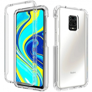 Чехол TPU+PC Full Body с защитой 360 для Xiaomi Redmi Note 9s / Note 9 Pro / Note 9 Pro Max Прозрачный (147854)