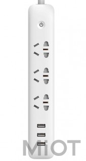 Подовжувач Xiaomi KingMi Power Strip with Wi-Fi (3 розетки,  3 USB) White (QMCXB01ZN)