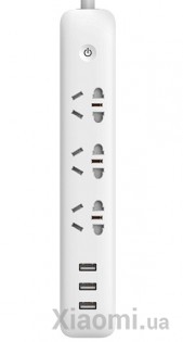 Удлинитель КingMi Power Strip with WiFi (3 розетки, 3 USB) White (QMCXB01ZN)