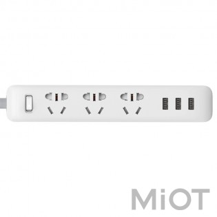 Подовжувач Xiaomi ChingMi Power Strip (3 розетки, 3 USB) White (QMCXB33CH)