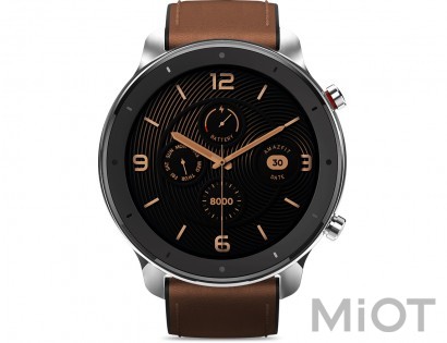 Розумний годинник Xiaomi Amazfit GTR 47mm steel Leather Brown