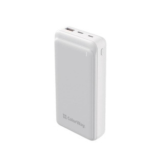 Універсальна батарея ColorWay Slim 20000mAh White (CW-PB200LPG3WT-PD)