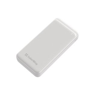 Универсальная батарея ColorWay Slim 20000mAh White (CW-PB200LPG3WT-PD)