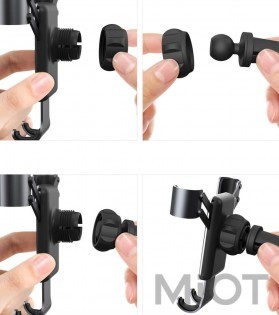 Автомобільне кріплення Xiaomi COOWOO Gravity car phone holder T200 Silver