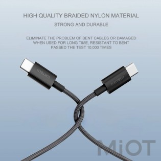 Кабель Xiaomi Cuktech Type-C to Type-C Braided 3A 60W 1.5m Black CTC315P