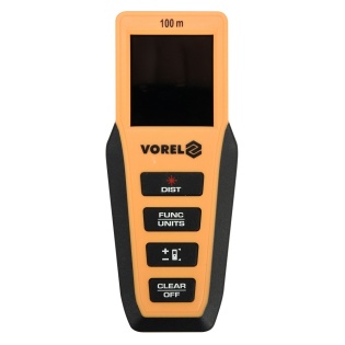 Дальномiр лазерний VOREL 81795 0.2-100 м ± 2 мм, 8 режимiв (Чорно-жовтий)