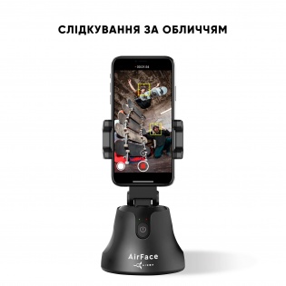 Держатель телефона 360° AirFace для TikTok, Instagram, Facebook, Zoom Black