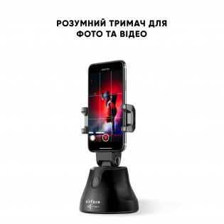 Держатель телефона 360° AirFace для TikTok, Instagram, Facebook, Zoom Black