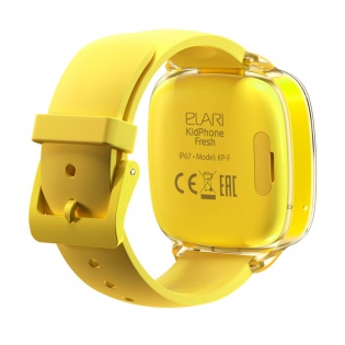 Детские смарт-часы Elari KidPhone Fresh Yellow с GPS-трекером (KP-F/Yellow)