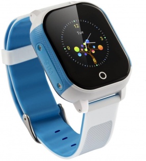 Детские смарт-часы Lemfo DF50 Ellipse Aqua с GPS трекером (Бело-голубой)