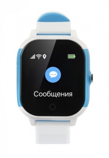 Детские смарт-часы Lemfo DF50 Ellipse Aqua с GPS трекером (Бело-голубой)