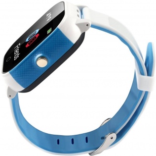 Детские смарт-часы Lemfo DF50 Ellipse Aqua с GPS трекером (Бело-голубой)