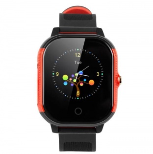 Дитячий смарт-годинник Lemfo DF50 Ellipse Aqua з GPS трекером (Чорно-червоний)
