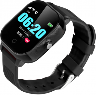 Детские смарт-часы Lemfo DF50 Ellipse Aqua с GPS трекером (Черный)