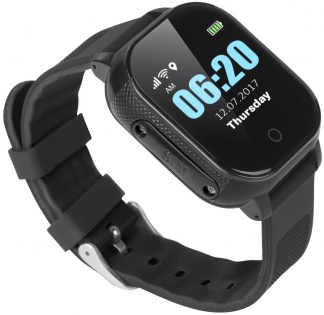 Детские смарт-часы Lemfo DF50 Ellipse Aqua с GPS трекером (Черный)