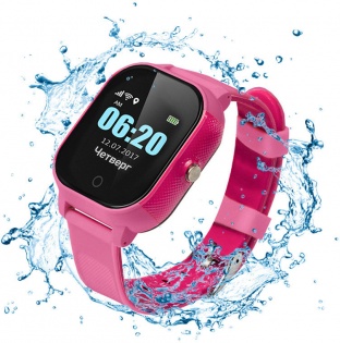 Детские смарт-часы Lemfo DF50 Ellipse Aqua с GPS трекером (Розовый)