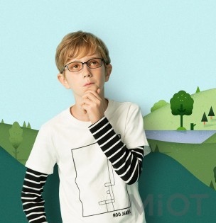 Окуляри дитячі Xiaomi Turok Steinhard Anti-blue Glasses FU007 Blue