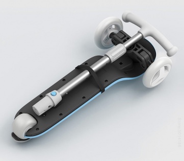 Детский самокат-кикборд Xiaomi MITU Rice Rabbit Scooter (HBC01YM) Blue