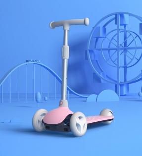 Детский самокат-кикборд Xiaomi MITU Rice Rabbit Scooter (HBC01YM) Pink