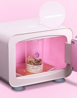 Детский сейф Xiaomi CRMCR Card Child Safe Deposit Box Pink