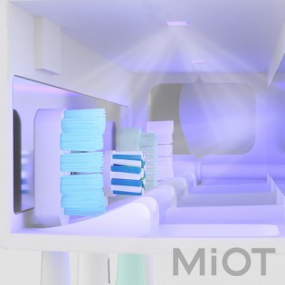 Стерилізатор, тримач зубних щіток з UF Xiaomi Dr.Meng White MKKJ01