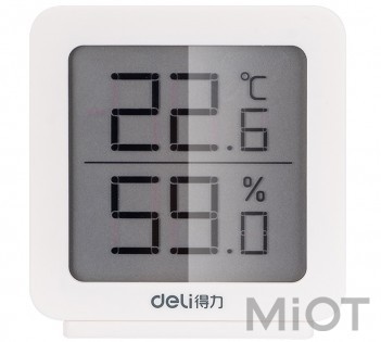 Цифровий гігрометр і термометр Xiaomi Deli 8838 White
