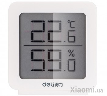 Цифровой гигрометр и термометр Xiaomi Deli 8838 White