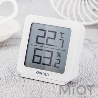 Цифровий гігрометр і термометр Xiaomi Deli 8838 White